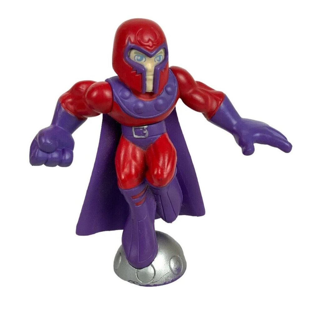 Hasbro Marvel Super Hero Squad Magneto Figurine 2006 Red Purple Collectible Toy